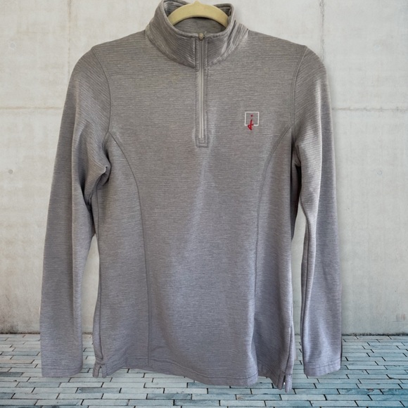 Peter Millar Women’s Grey Quarter Zipper Golf Pullover Top - Picture 1 of 9